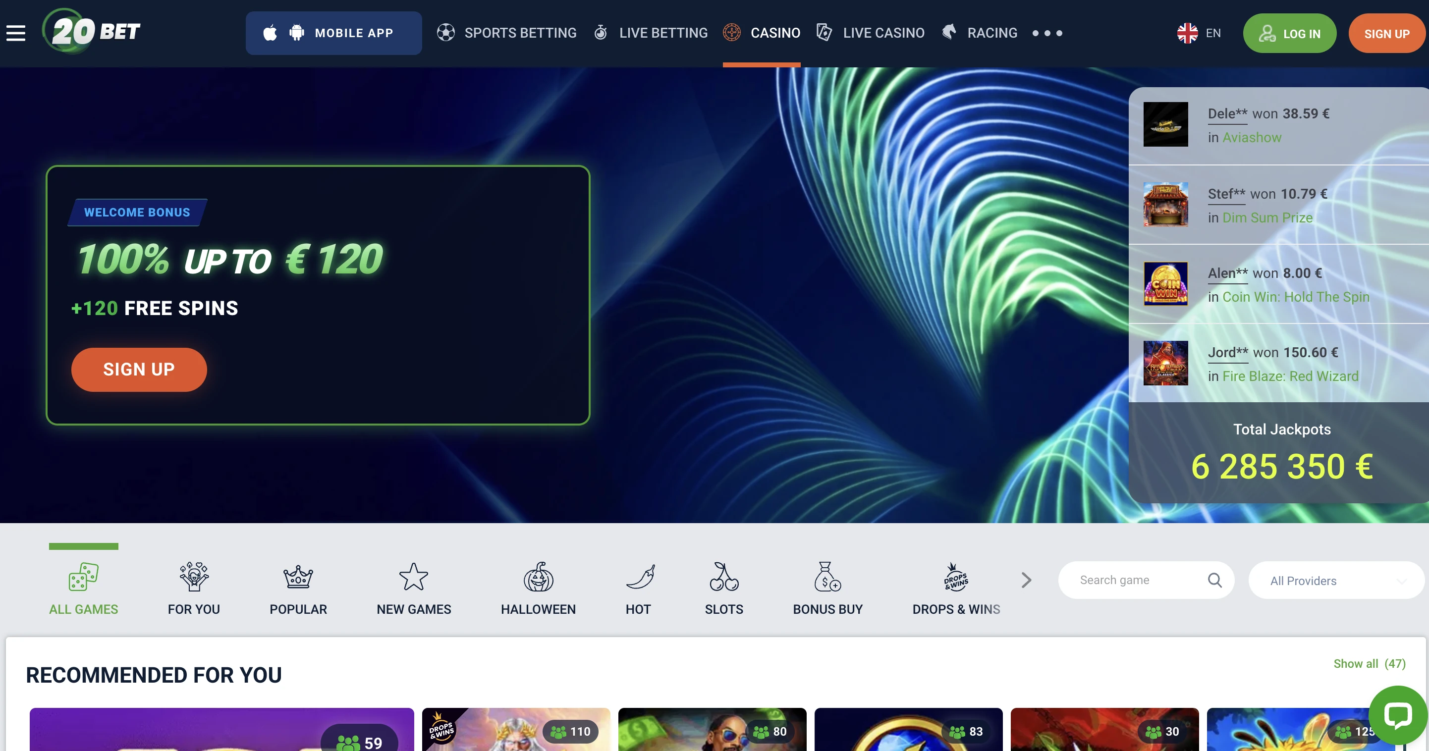 20Bet Casino
